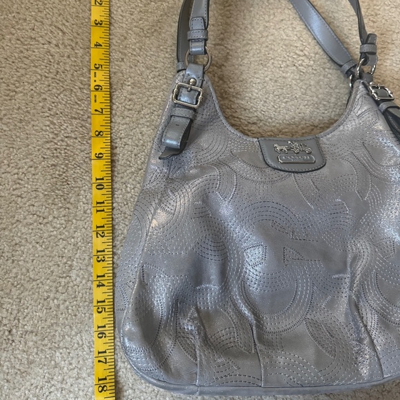 Coach Madison Maggie Hobo - Silver - Picture 10 of 14